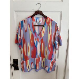 Crosby By Mollie Burch‎ Women's Suzie Tunic V-Neck Size Small $175